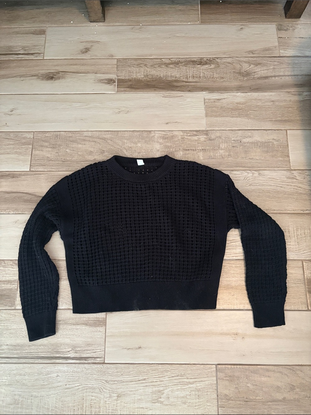 Old Navy Black Knit Crewneck Sweater